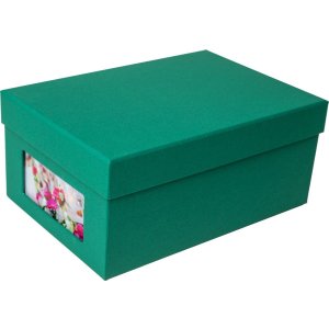 HNFD Photo box Kandra fir green ribbed 700 photos 10x15 cm