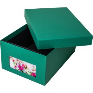 HNFD Photo box Kandra fir green ribbed 700 photos 10x15 cm