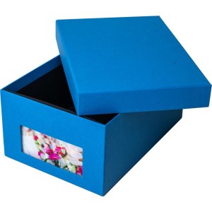 HNFD Photo box Kandra steel blue ribbed 700 photos 10x15 cm