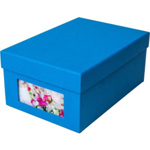 HNFD Photo box Kandra steel blue ribbed 700 photos 10x15 cm