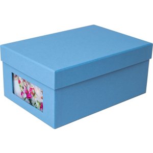 HNFD Photo box Kandra dark blue ribbed 700 photos 10x15 cm