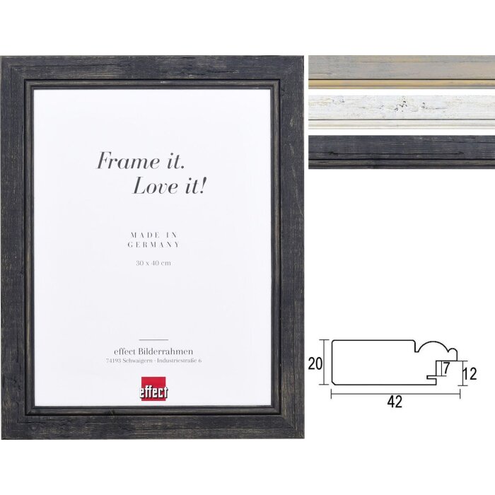 Effect solid wood picture frame 2240 special sizes and different glass types