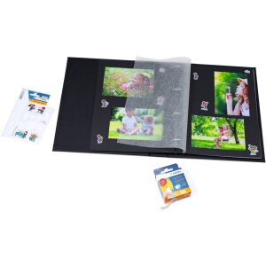 HERMA photo cardboard, 232x297 mm, black, 20 sheets