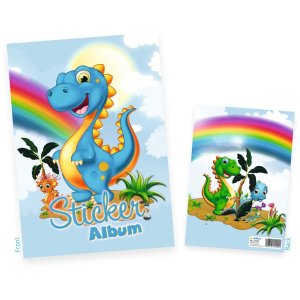 HERMA Sticker scrapbook for kids, A5, "Dinos"...