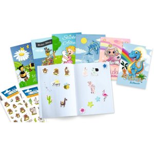 HERMA Sticker scrapbook for kids, A5, "Princess Sweetie" (16 pages, blank)