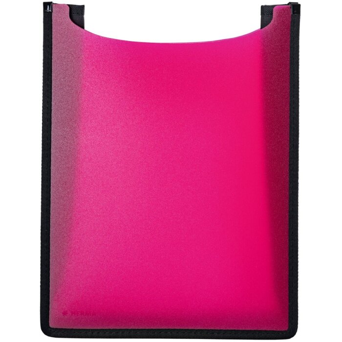 HERMA Flexi translucent pink file box 260x345x70 mm