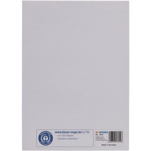 HERMA booklet protector paper A5 white