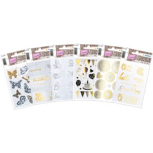 HERMA Creative Stickers Butterflies Gold and Silver Foil