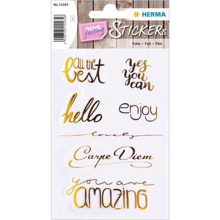 HERMA Creative Sticker Amazing Gold Foil