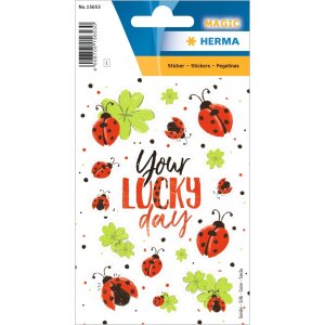 HERMA Sticker your lucky Day - glossy silk