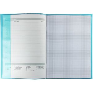 HERMA booklet protector Transparent PLUS A4 turquoise