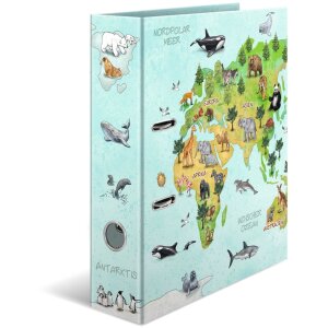 HERMA Motif Folder A4 - World Map