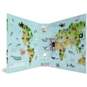 HERMA Motif Folder A4 - World Map