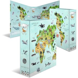 HERMA Motif Folder A4 - World Map