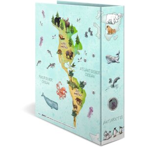 HERMA Motif Folder A4 - World Map