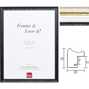 Effect wooden frame profile 2070 Special formats and...