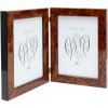 Deknudt double frame S46RG1 root wood look 2 photos 10x15 cm to 15x20 cm