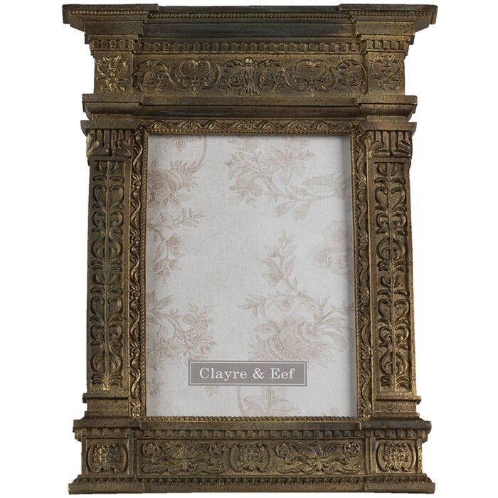 Clayre & Eef Baroque Photo Frame 2F0850 gold 13x18 cm