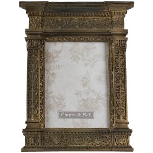 Clayre & Eef Baroque Photo Frame 2F0850 gold 13x18 cm