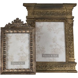 Clayre & Eef Baroque Photo Frame 2F0850 gold 13x18 cm