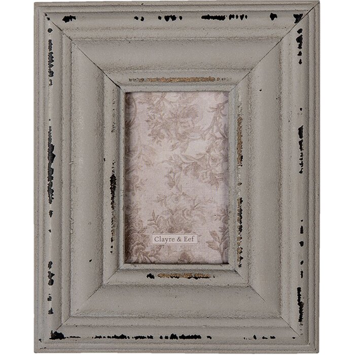 Clayre & Eef Country House Photo Frame 2F0874 grey 11x1x14 cm - 5x7 cm