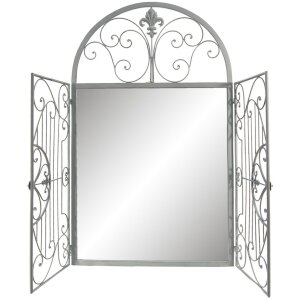 Clayre & Eef 52S261 Wall Mirror 61x3x103 cm Grey