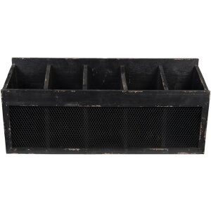 Clayre & Eef 5H0518 Wall Shelf 60x13x28 cm Black...