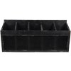 Clayre & Eef 5H0518 Wall Shelf 60x13x28 cm Black Storage Cupboard