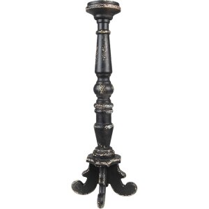 Clayre & Eef 5H0519 Candlestick Ø 16x65 cm Black