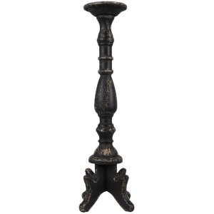 Clayre & Eef 5H0520 Candlestick Ø 21x60 cm Black