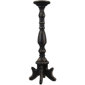 Clayre & Eef 5H0520 Candlestick Ø 21x60 cm Black