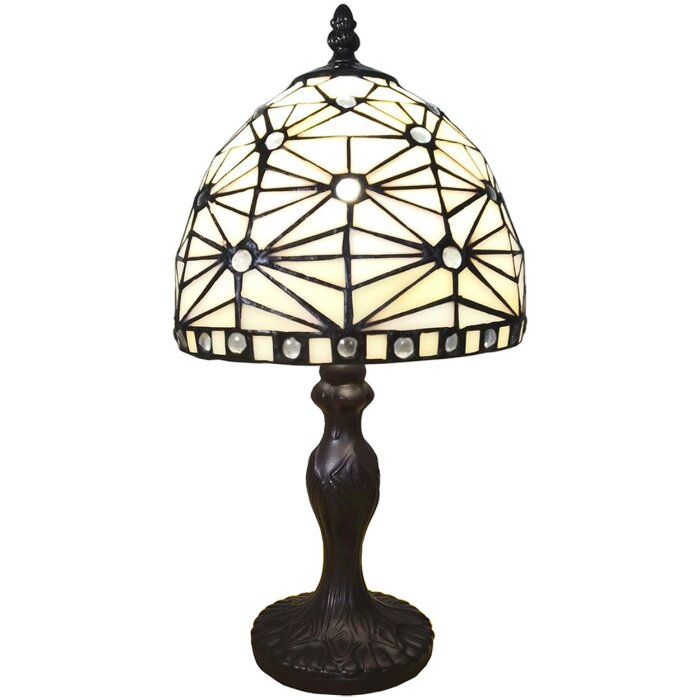 LumiLamp 5LL-6105 Table Lamp Tiffany Ø 18x33 cm E14-max 1x25W Beige