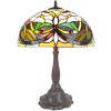 LumiLamp 5ll-6126 Table lamp Tiffany ø 41x58 cm E27-max 2x60W Beige Flowers