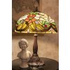 LumiLamp 5ll-6126 Table lamp Tiffany ø 41x58 cm E27-max 2x60W Beige Flowers