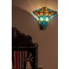 LumiLamp Wall Lamp Tiffany 37x18x35 cm E27-max 2x60W Green, Blue