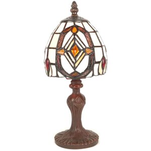 LumiLamp 5ll-6138 Table lamp Tiffany 13x23 cm E14-max...