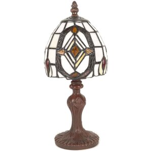 LumiLamp 5ll-6138 Table lamp Tiffany 13x23 cm E14-max...