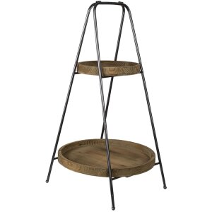 Clayre & Eef 5y0913 Etagere 2 tiers Brown ø...