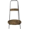 Clayre & Eef 5y0913 Etagere 2 tiers Brown ø 46x75 cm