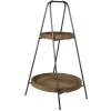 Clayre & Eef 5y0913 Etagere 2 tiers Brown ø 46x75 cm