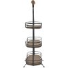 Clayre & Eef 5y0962 Etagere 3 tiers Black, Brown 31x16x51 cm