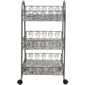 Clayre & Eef 5y0982 Shelf gray 37x26x80 cm