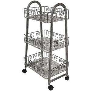 Clayre & Eef 5y0982 Shelf gray 37x26x80 cm