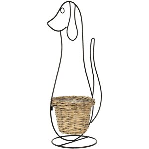 Clayre & Eef 5y0987 Flower pot for indoor dog black...