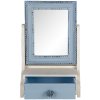 Clayre & Eef 62s242 Standing mirror blue 25x14x38 cm