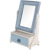 Clayre & Eef 62s242 Standing mirror blue 25x14x38 cm