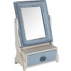 Clayre & Eef 62s242 Standing mirror blue 25x14x38 cm