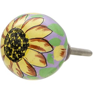 Clayre & Eef 64798 Door knob lilac ø 4x4 cm