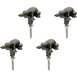 Clayre & Eef 64890 Door knob set of 4 frog brown...