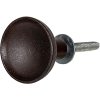 Clayre & Eef 64898 Door knob set of 4 brown ø 3x2 cm